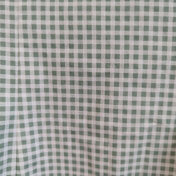 Lulu's Happy Chance Sage Green Gingham Square Neck Mini Dress - Small - Picture 11 of 12